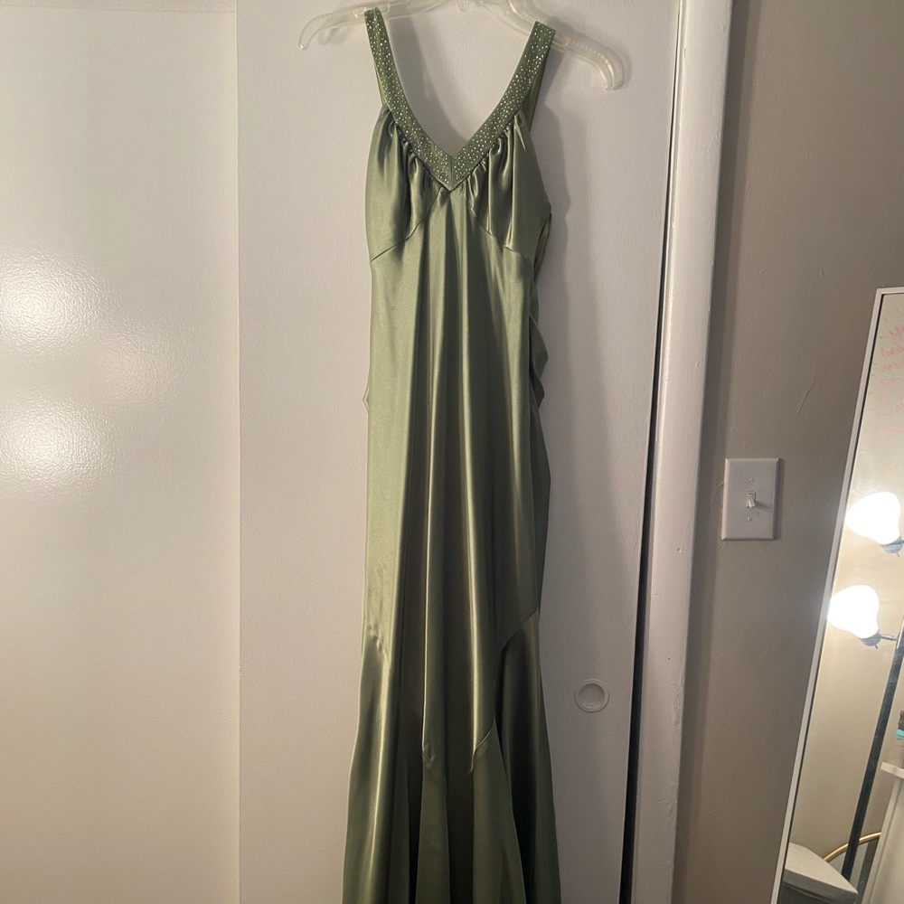 Size 5/6 Chartreuse Green Prom Dress